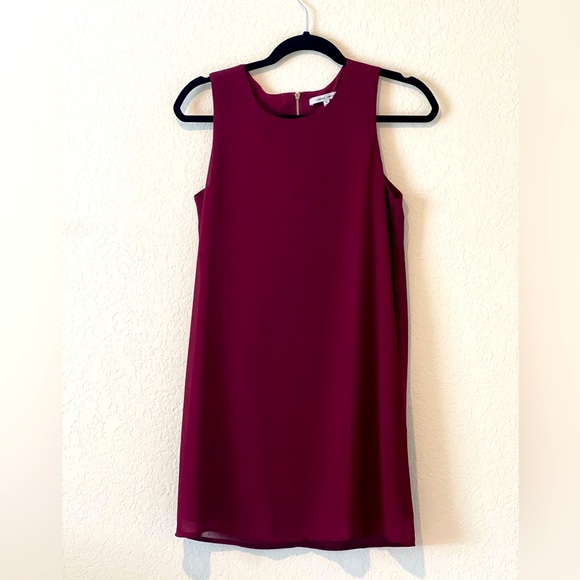 Sleeveless Burgundy‎ A-Line Dress 👗 - Picture 1 of 7